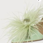 Lulus Harlee Mint Green Patent Feather High Heel Sandals Photo 4