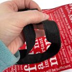 Lululemon Friends are More Important Than Money Shopping Tote Bag Red Black Photo 13