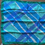 Vera Bradley Vintage 1960's Vera Watercolor Plaid Silk Scarf Photo 0