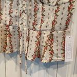 Sienna Sky  Ivory Floral Lace Up Tank‎ Top Size XL Photo 3