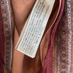 Massimo Dutti Dress Womens 8 Rust Floral Boho Maxi V Neck Sheer Lined Flowy Photo 7