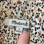 Madewell  white, blue, orange, and brown floral knee length skirt. Size S Photo 4