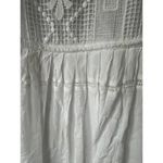 Free People  White Crochet Lace Summer Dress with Spaghetti Straps Photo 5