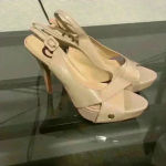 G by Guess G By‎ Guess Women's Nude Strappy High Heel size 8.5 Photo 2