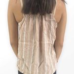 Sage THE LABEL Pink Striped Lightweight Tie Neck Sleeveless Tank Top Photo 2