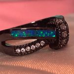 2 Piece Friendship Ring Set Blue Photo 3