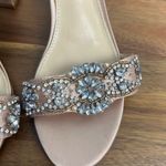 Betsey Johnson  Women's Sb-Mel Heeled Sandal tan silver size 5.5 Photo 3