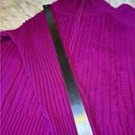 st. john's bay St John’s Bay Womens Sweater Size 2XL Hot Pink Knit Full Zip Collared Photo 10