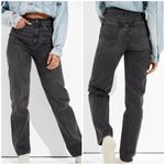 American Eagle AE Baggy Jean in Black Wash Size 10 Photo 1