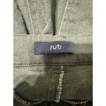 RUTI Size 4 Barrel Leg Jeans Cropped High Rise Olive Green Relaxed Fit Photo 3