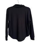 Lou & grey Black Cowl Neck Waffle Knit Sweater, Size S Petite, Like New Photo 3