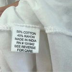 Chic Connection White And Blue Coastal Cowgirl Boho Mini Dress (Size M) Size M Photo 8