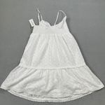 LA Hearts  by Pacsun Dress S Women White Eyelet Embroider Tiered Smocked Sundress Photo 1