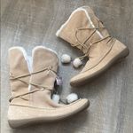 Airwalk Pipkin Natural Khaki Suede Leather Faux Fur Lined Boots Womens 10 Winter Photo 2