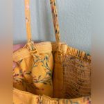 Kimchi Blue  Yellow Floral Convertible Strapless Button Front Mini Dress SZ 6 Photo 4