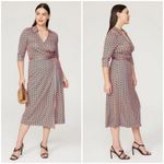 Diane Von Furstenberg 💕💕 Abigail Midi Wrap Dress Mandarin Print Large *ALTERED* Photo 5