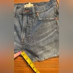 Madewell The Perfect Jean Short Blue Denim Cut-Off Raw Hem Shorts Size 27 Photo 15