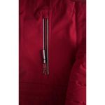Tommy Hilfiger Women's Red Stretch Quilted Jacket full zip Hooded Small Photo 5