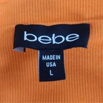 Bebe Vintage Y2K Orange Ribbed Knit Strapless Tube Top Size Large Orange Top Photo 3