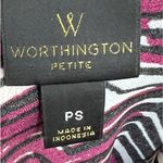 Worthington Petite Small Short Sleeve Peplum Top w/Lace Back Zipper Clos… Photo 9