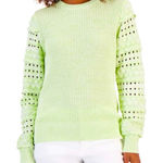 Lime Green Pointelle Sweater L Size L Photo 0