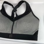 Avia  Sz Large Black Grey Zip Up Mesh Sports Bra Photo 2