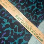 J Jill Ponte Knit Midi Dress Casual/Career Green Animal Print Medium Pullover EC Size undefined Photo 9