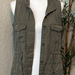 Faded Glory Vintage Y2K  Distressed Sleeveless Utility Cargo Style Vest Size S Photo 0