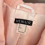 Venus Light Pink Notch Lapel Ruffled Back Lined Long Peacoat Size 16 Photo 7