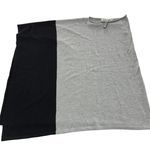Michael Stars Sweater Womens One Size Grey Black Colorblock One Shoulder Poncho Photo 0