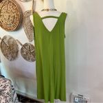Ava & Viv Green Sleeveless Midi Dress Rayon Spandex Minimalist Resort Wear Sz XL Photo 6