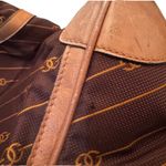 Gucci Vintage 70's GG Boston Bag in Orange Stripe Brown Canvas Doctor Bag Photo 14