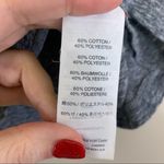 J.Crew Gray Heathered Gold Studded Shoulders Tee Photo 2