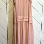 Jason Wu  Womens Pink 2 Ruffled Scoop Neck Drop Waist Shift Midi Dress Balletcore Photo 3