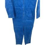 NWT MOTHER The Specialist Ankle Corduroy Jumpsuit Sky Diver Blue Size Large Photo 9