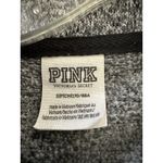 Victoria's Secret PINK  Crop Sweater Size Small Gray Knit Half Zip Drawstring Photo 5