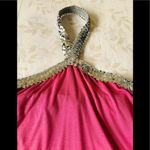 💖Pink & Sequins ✨be•jeweled✨halter top Size L Photo 1
