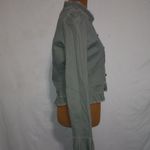 Dollhouse  M Drab Pea Green Ruffle Waist Jacket Photo 2