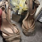 Forever 21 Sleepers gold heels 4.0 brand  new ,size 6 Photo 1