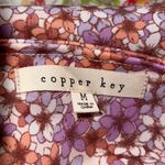 Copper Key  medium womens dress sleeveless v-neck stretchy waist floral pattern Photo 4