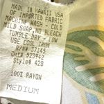 Vintage Hilo Hottie Topical Palm Tree Hibiscus Flower Print Dress White Size M Photo 5