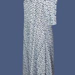 Miss Look  lightweight blue dress with tiny white print design. New Photo 5