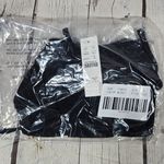 J.Crew  Ribbed curved-waist cheeky string bikini bottom in Black M‎ NWT Photo 8