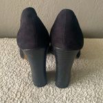 H&M Black suede block Heels Photo 3