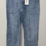 LNDN Landon Denim Sunday Jeans Cutout Waist Detail Light Wash‎ Straight Blue Size 29 Photo 0