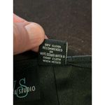 Vintage Studio Skirt Womens 14 Black Faux Leather Pencil Knee Length Lined Photo 3