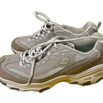 Skechers Women's Size 10 D'lites Me Time Leather Gray Shoes Sneakers Memory Form Photo 0