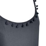 Glitz Womens  Black Party Dress Size Medium Strapless Tassel New c Photo 2