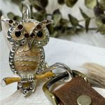 Boutique Handbag holder charm to keep purses off the dirty floors. Adorable owl pendant Photo 2