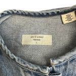 Levi's Levi’s Altered Trucker Jacket L Women’s Large Cropped Raw Hem Collarless‎ Denim Photo 1